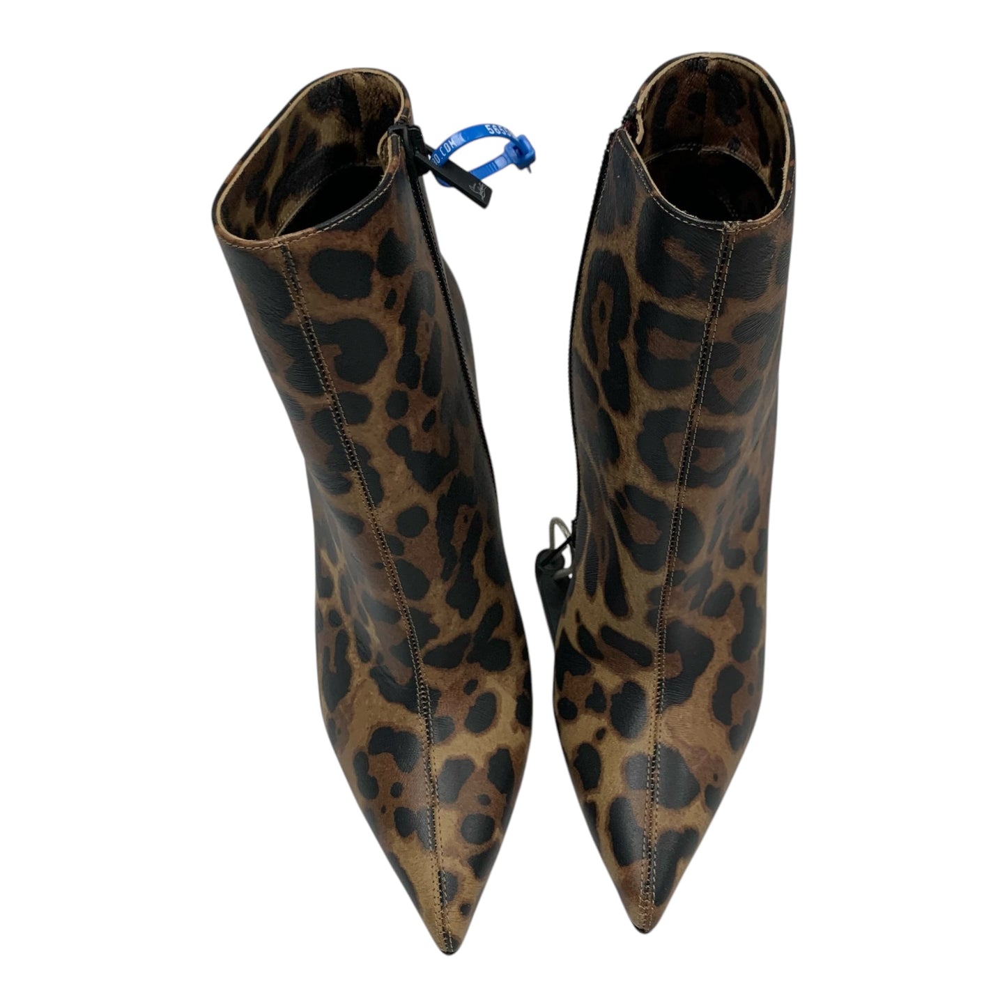 Boots Luxury Designer By Christian Louboutin In Animal Print, Size: 6