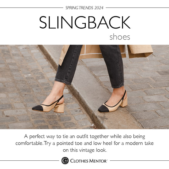Spring trends slingback shoes