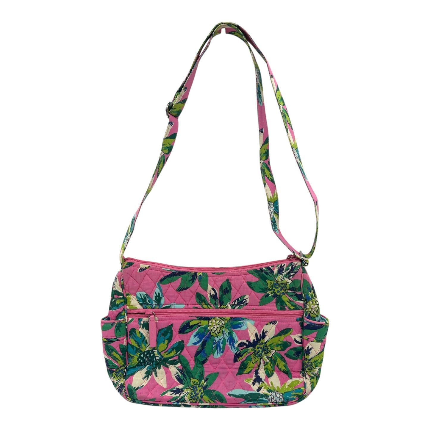 Crossbody By Vera Bradley In Blue & Pink, Size:Medium