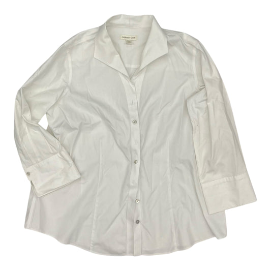 Top Ls By Coldwater Creek In White, Size:1X