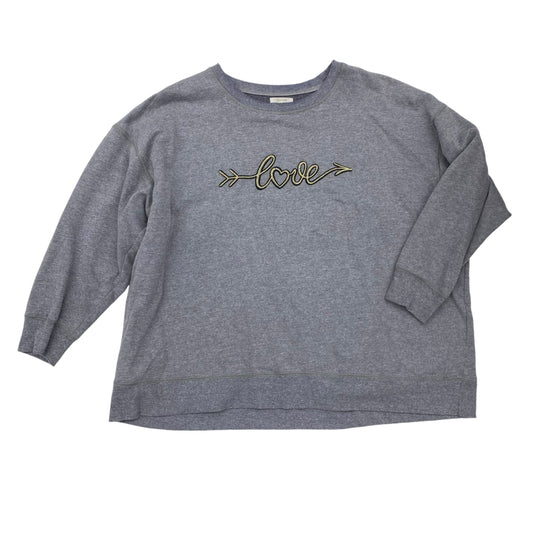 SWEATSHIRT CREWNECK by MAURICES In GREY, Size: 3X