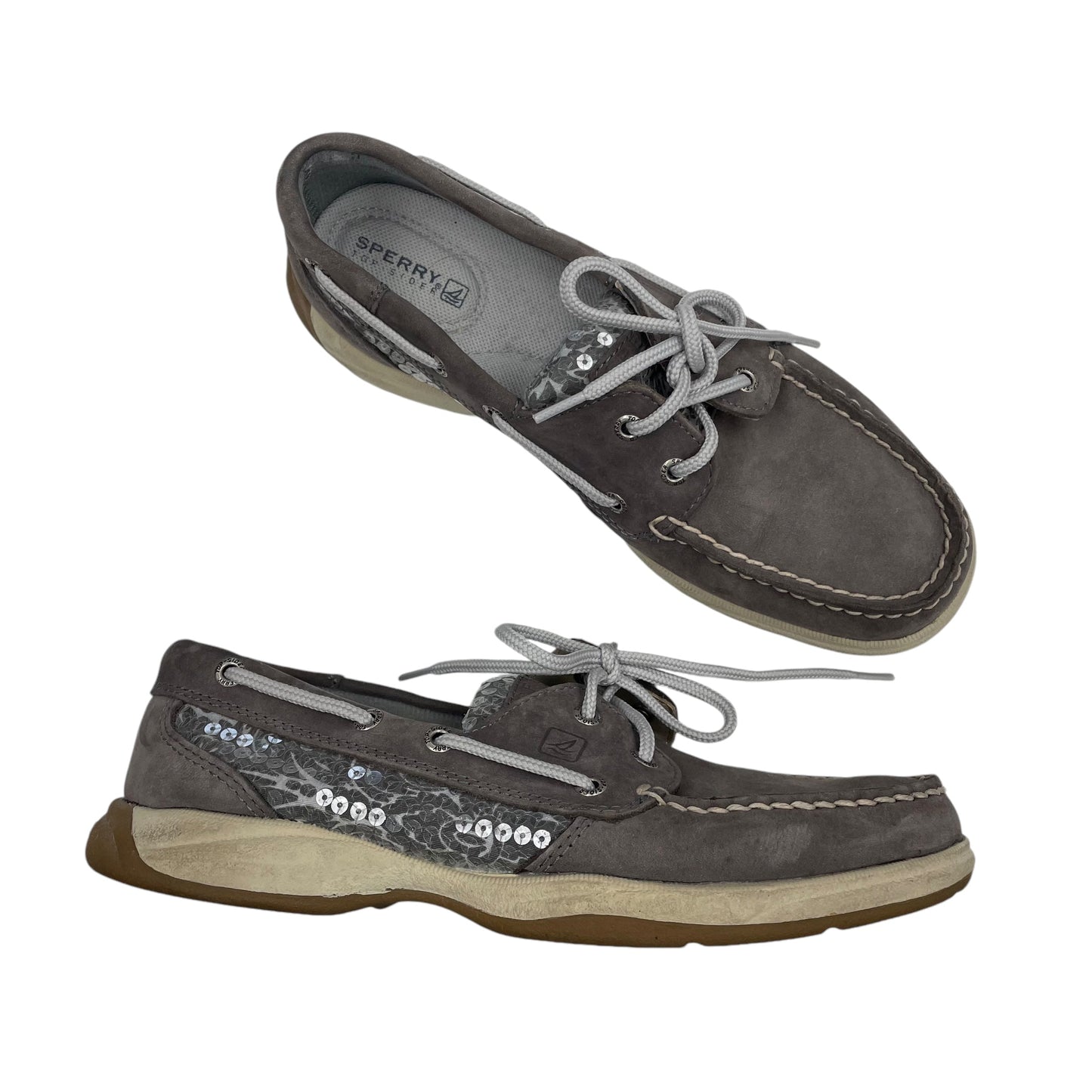 Shoes Flats By Sperry In Grey, Size:7.5