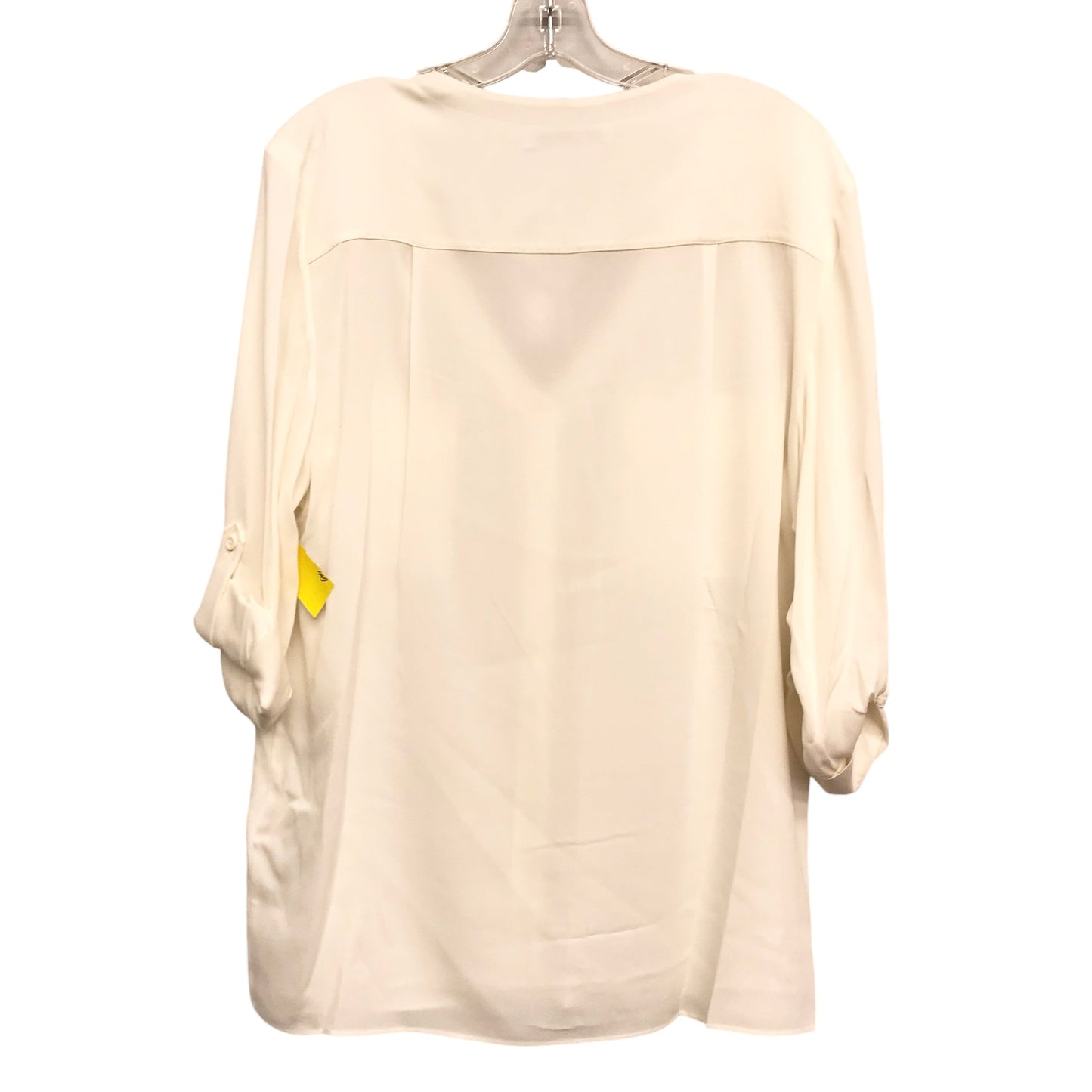 Top Ls Designer By Alice + Olivia In Cream, Size:L