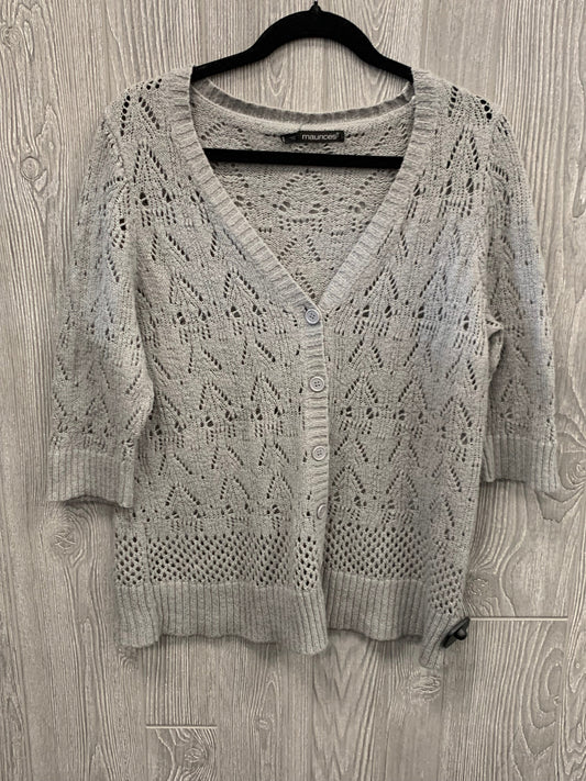 Sweater Cardigan By Maurices In Grey, Size: 1x