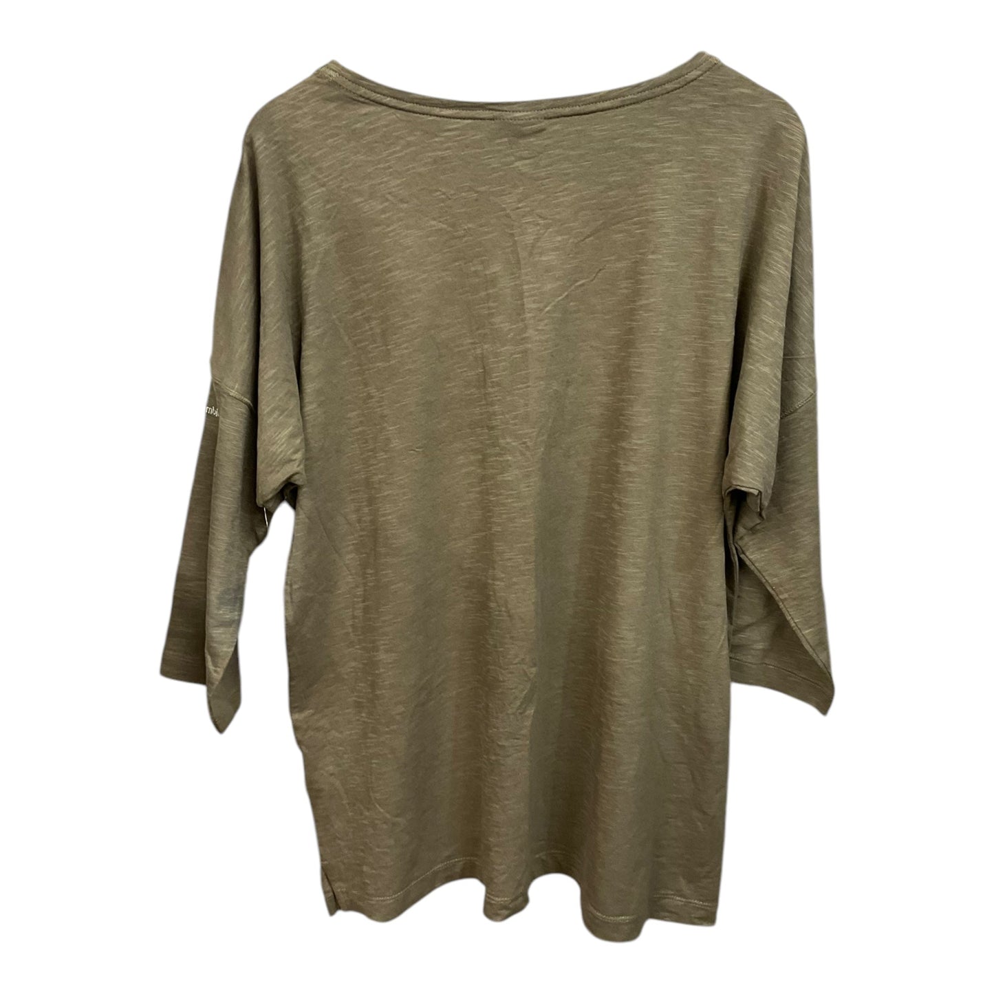 Top 3/4 Sleeve By Columbia In Green, Size:Xl