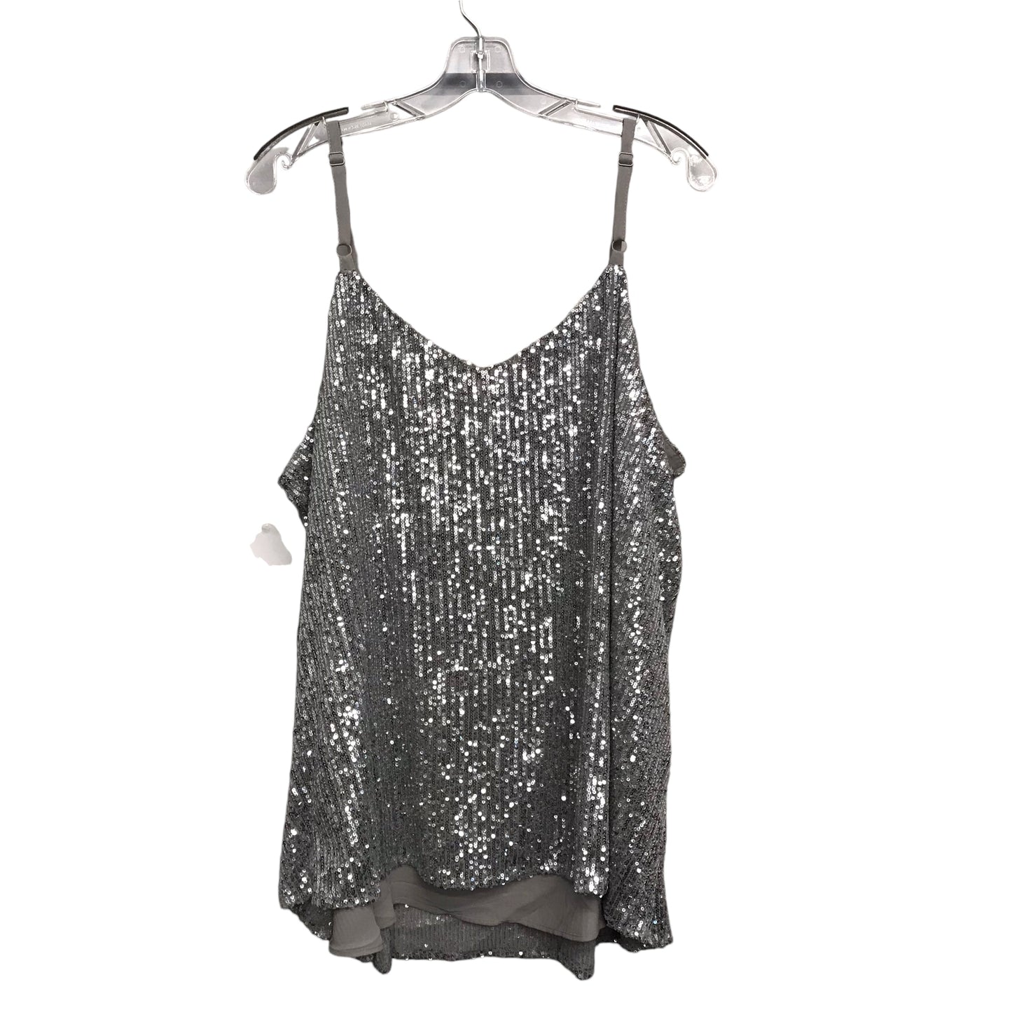 Top Sleeveless By Torrid In Silver, Size:3X