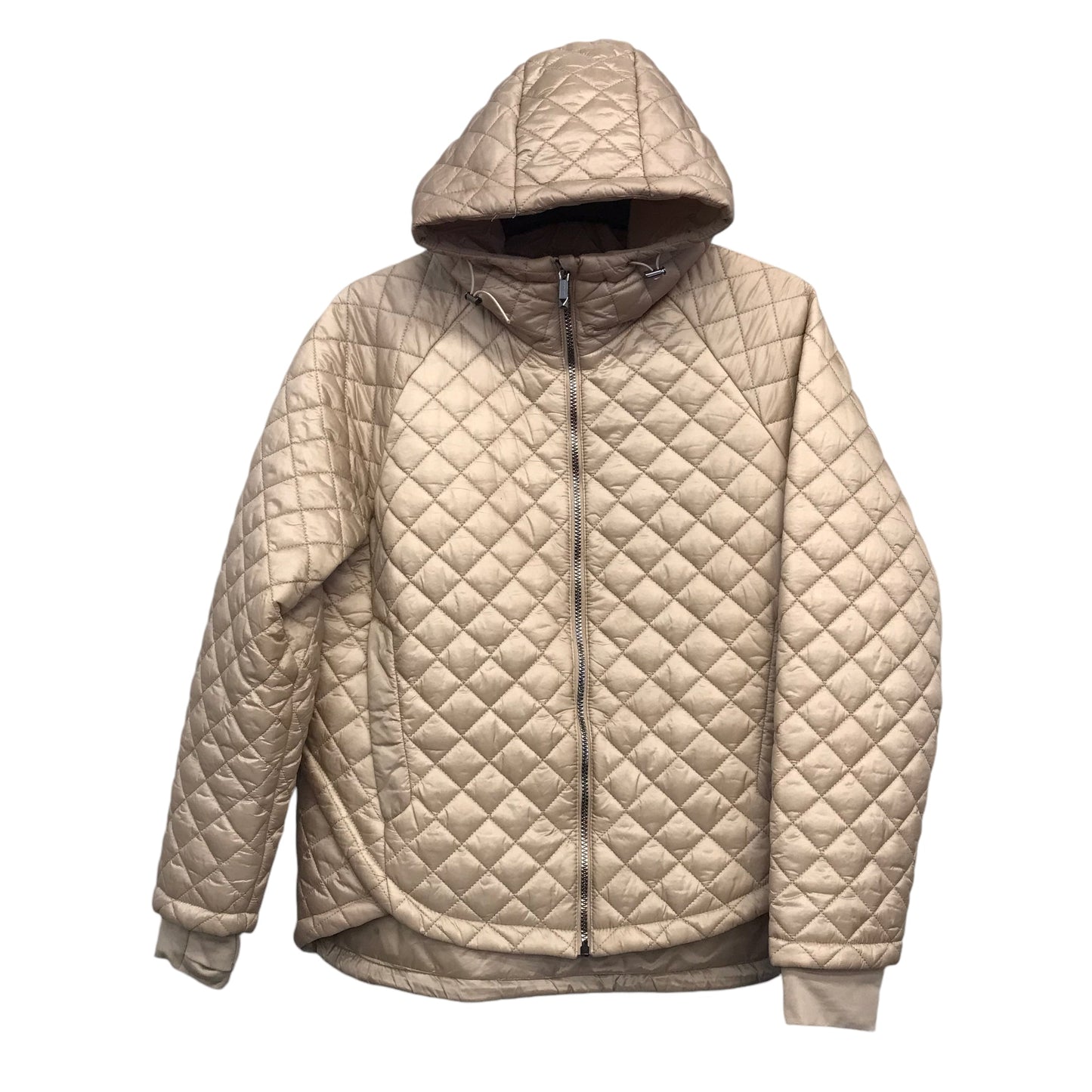 Jacket Puffer & Quilted By Bcbgmaxazria In Tan, Size:L