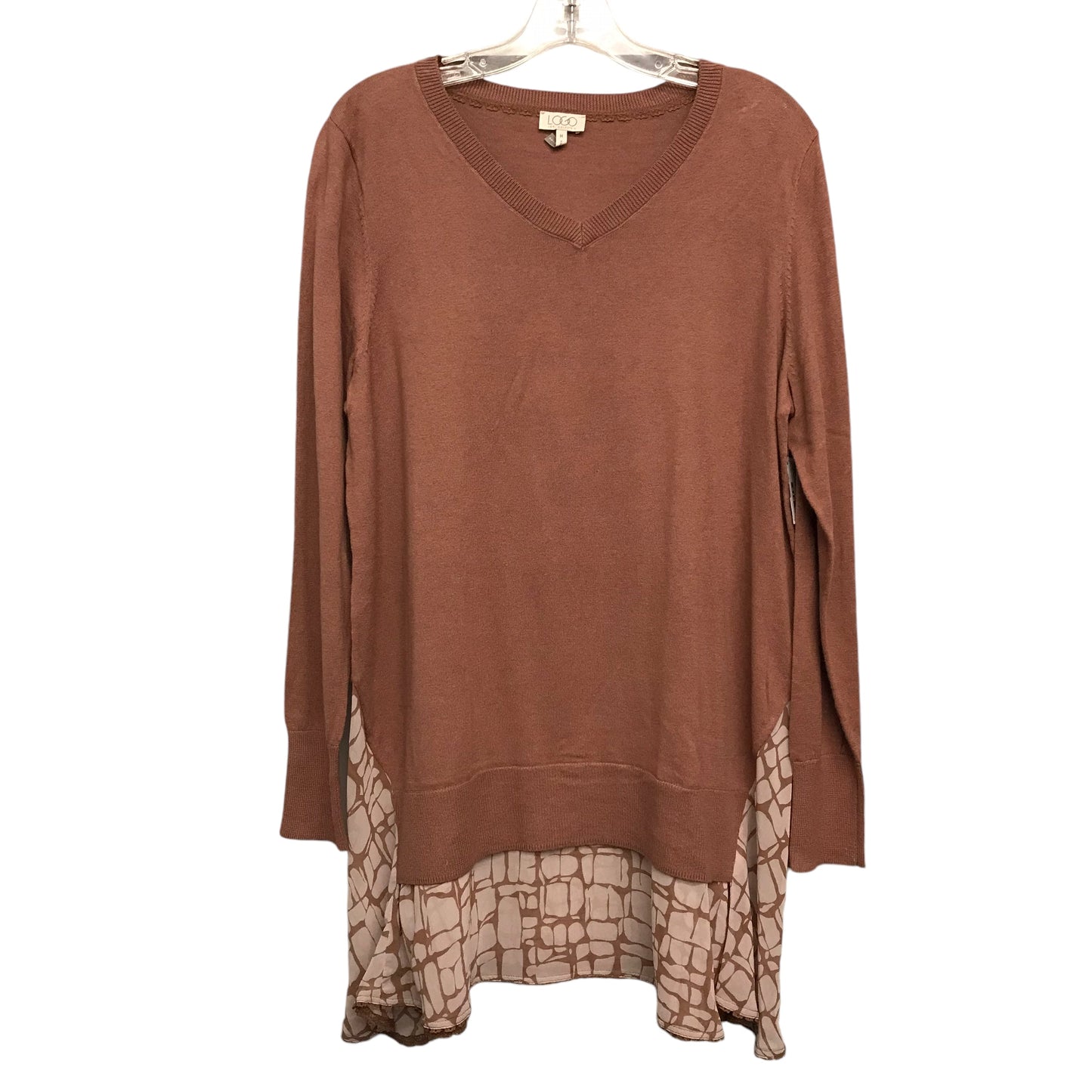 Sweater By Logo In Brown, Size:M