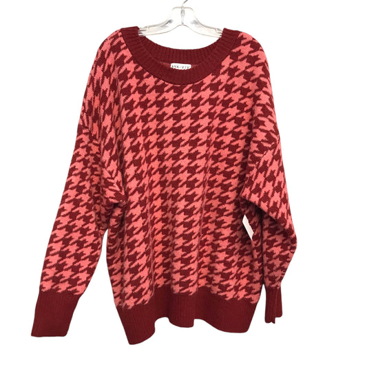 Sweater By Ava & Viv In Red, Size:3X