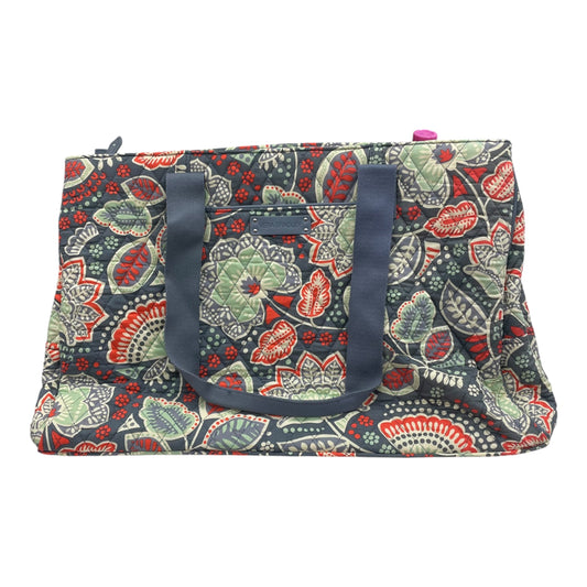 Tote By Vera Bradley In Grey & Orange, Size:Large