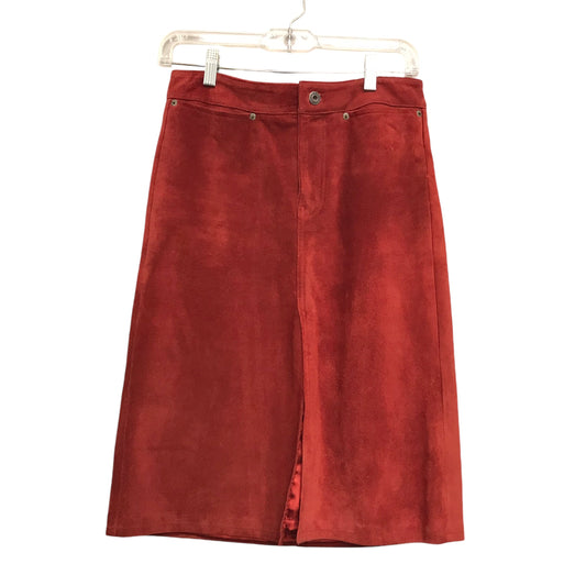 Skirt Midi By Gap In Red, Size:2