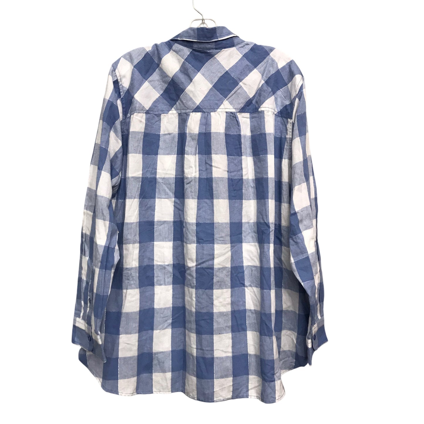 Top Ls By Time And Tru In Plaid Pattern, Size:2X