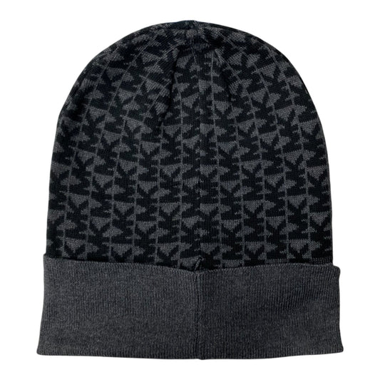 Hat Beanie By Michael By Michael Kors In Black & Grey