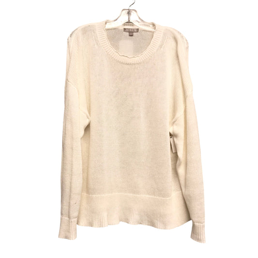 Sweater By J. Crew In White, Size:L