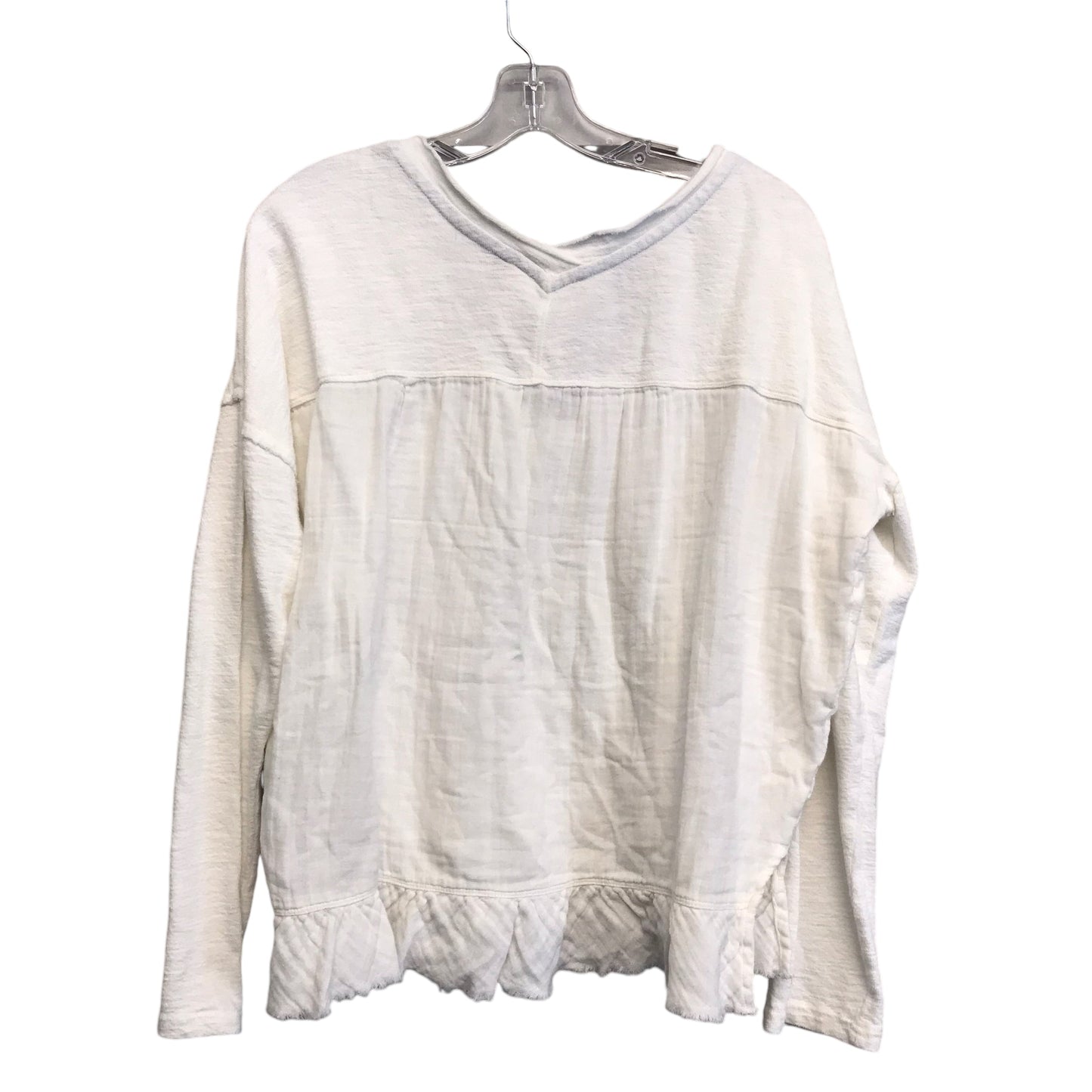 WHITE TOP LS by PILCRO Size:S