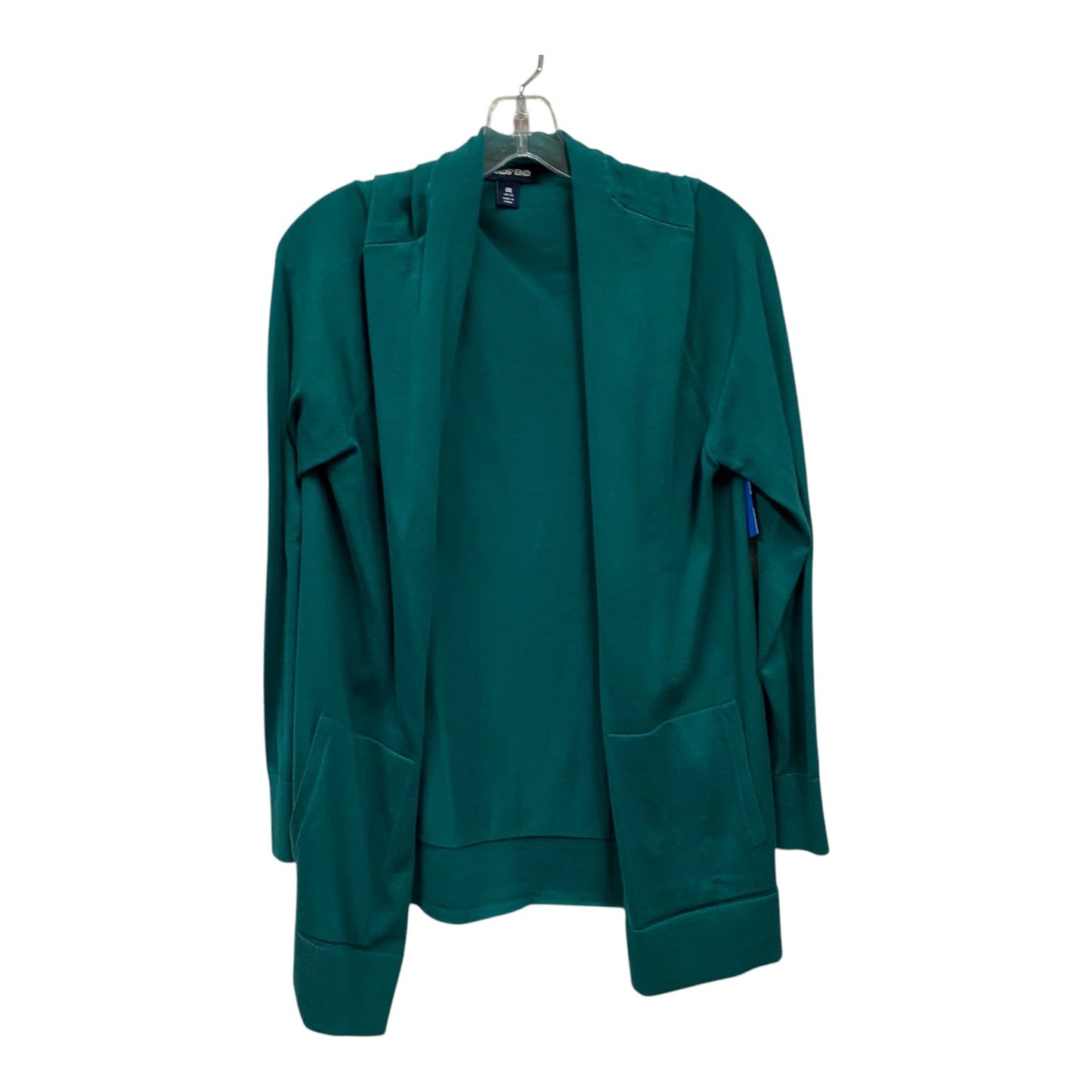 Cardigan By Lands End In Green, Size:M