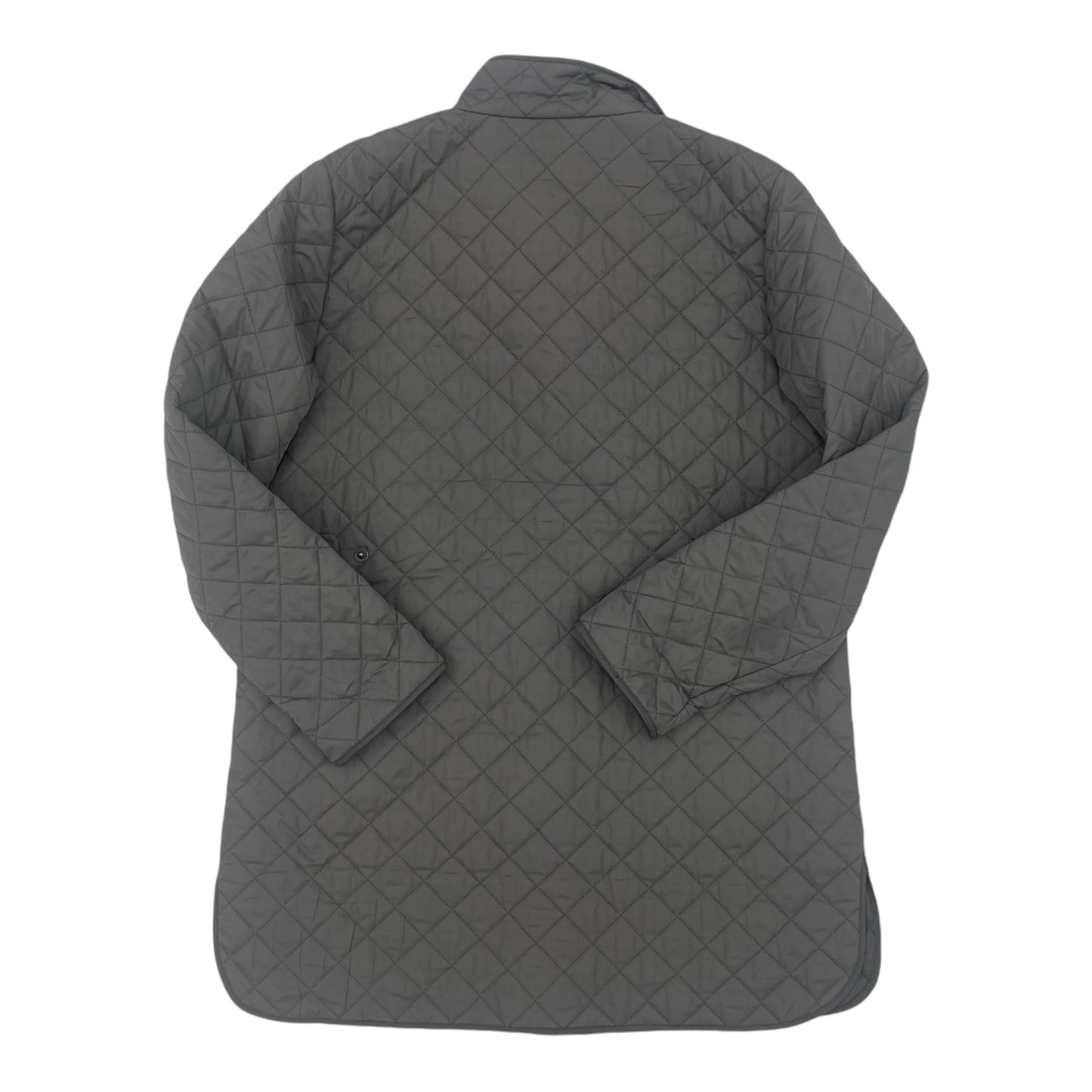 Jacket Puffer & Quilted By Lands End In Grey, Size:M