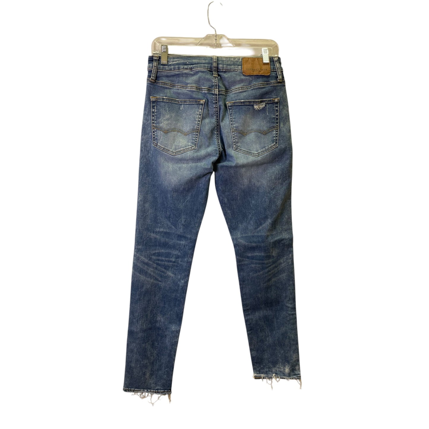 Jeans Skinny By American Eagle In Blue Denim, Size:6