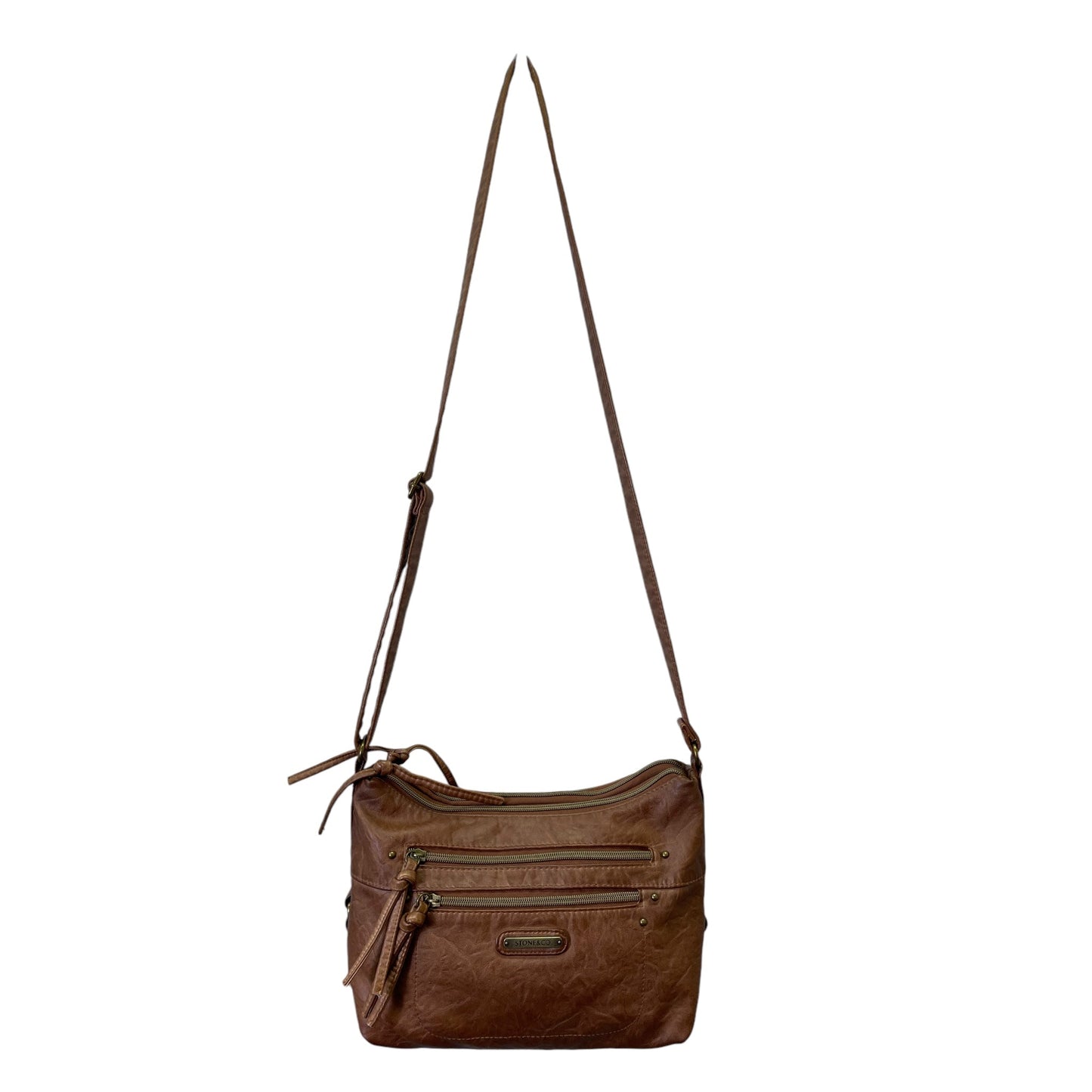 Handbag By Stone Mountain In Brown, Size:Medium