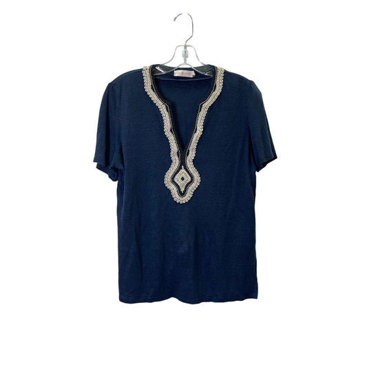 Top Ss Designer By Tory Burch In Navy, Size:M