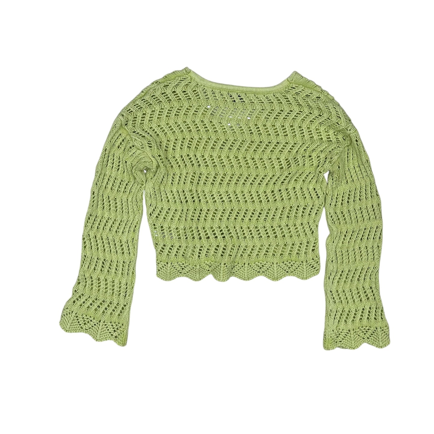 Sweater By American Eagle In Green, Size:Xs