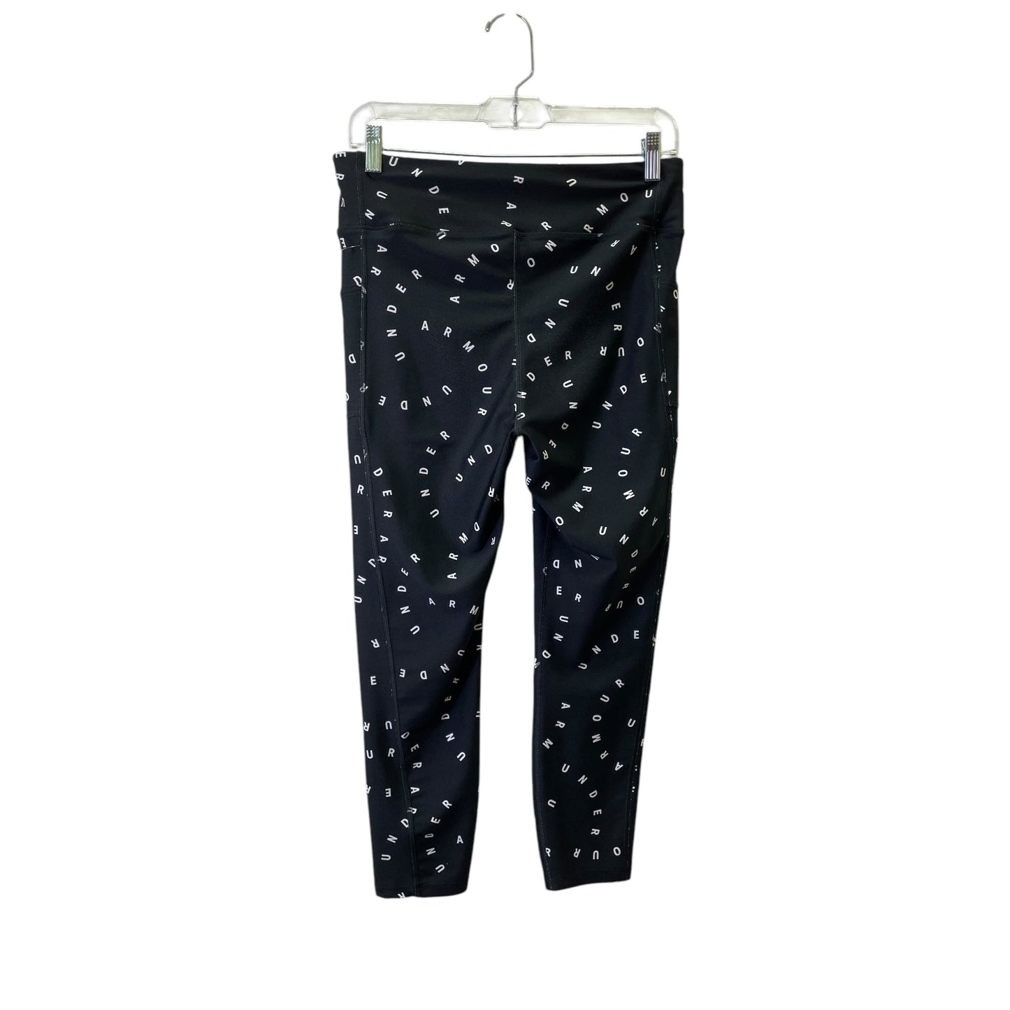 Athletic Capris By Under Armour In Black & White, Size:L