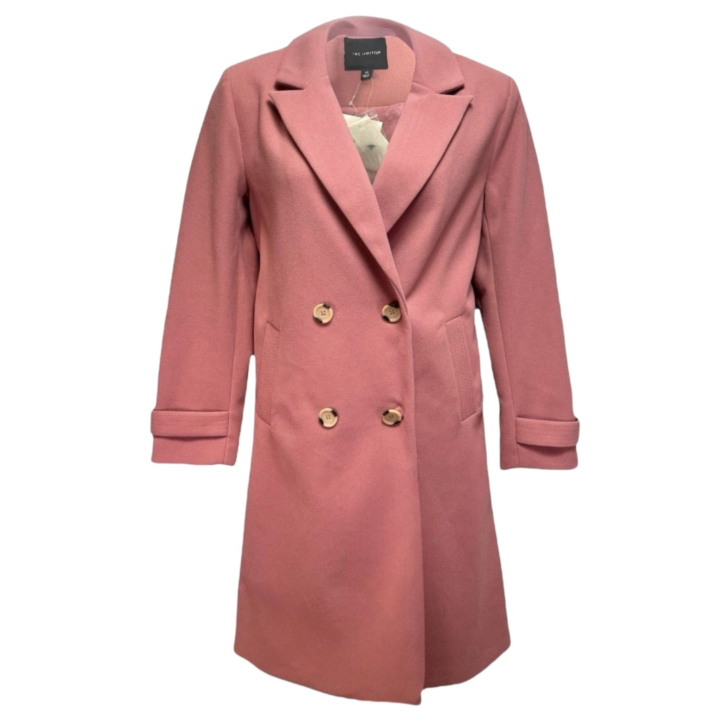 Coat Trench By Limited In Pink, Size: 10