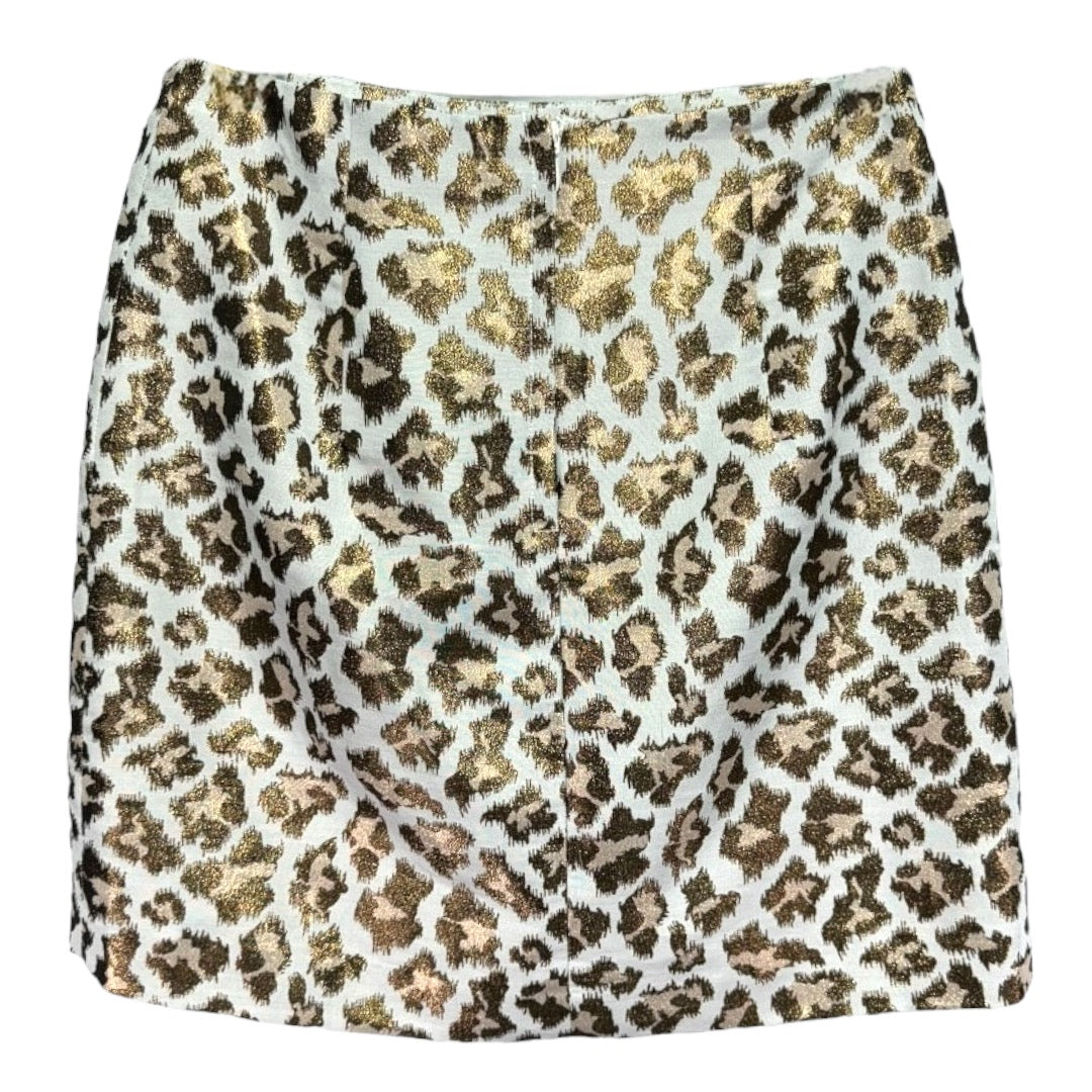 Adler Skirt in Metallic Leopard Print By Lilly Pulitzer  Size: 0