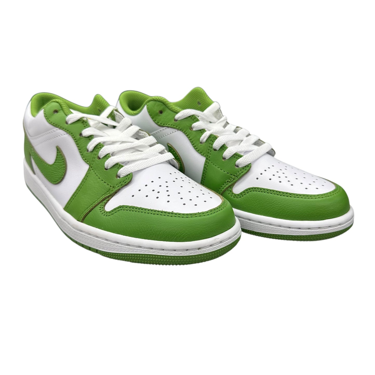 Shoes Luxury Designer By Jordan In Green & White, Size:10.5