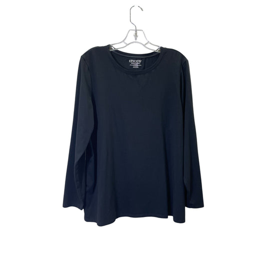 Top Ls By Chicos In Black, Size:Xl