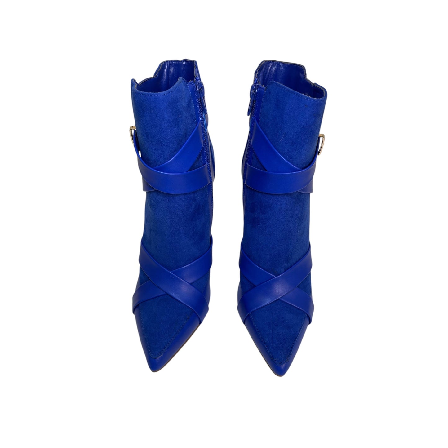 Boots Ankle Heels By Shoedazzle In Blue, Size:9