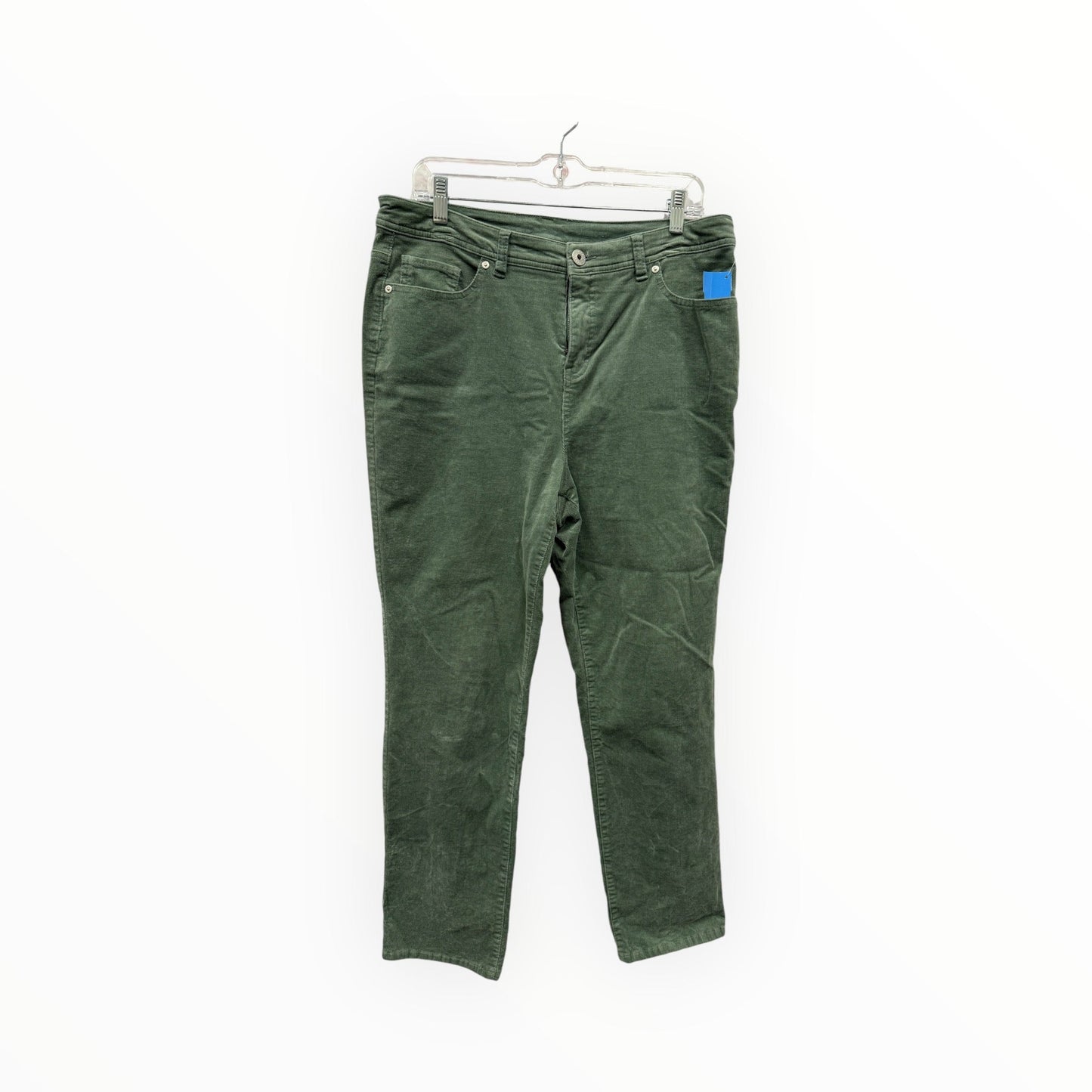 Pants Corduroy By Style And Company In Green, Size:14P