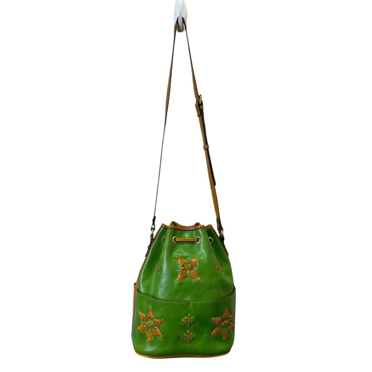 Crossbody Designer By Patricia Nash In Green, Size:Large