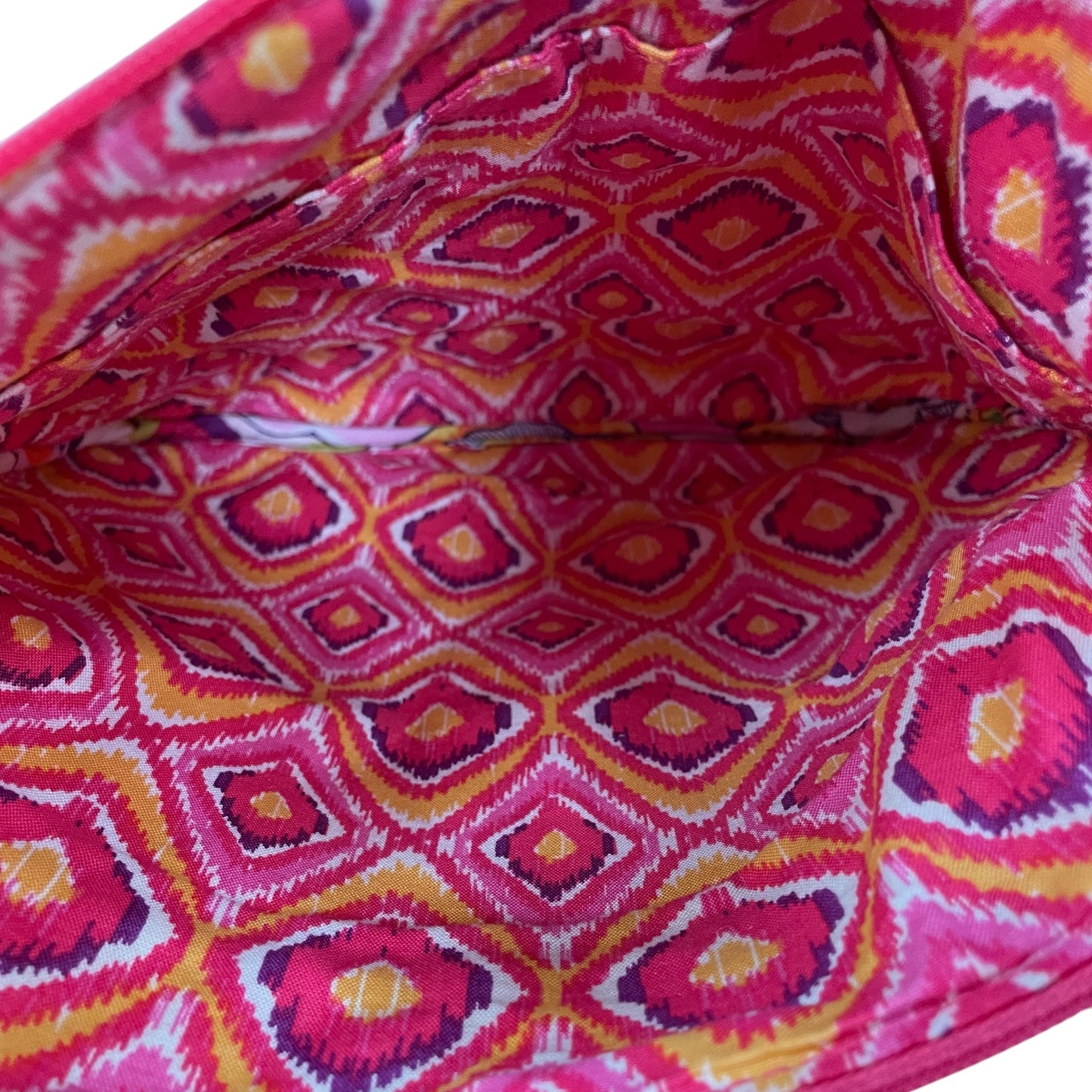 Handbag By Vera Bradley In Pink & Yellow, Size:Medium