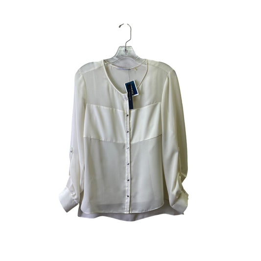 Top Ls By T Tahari In Cream, Size:M