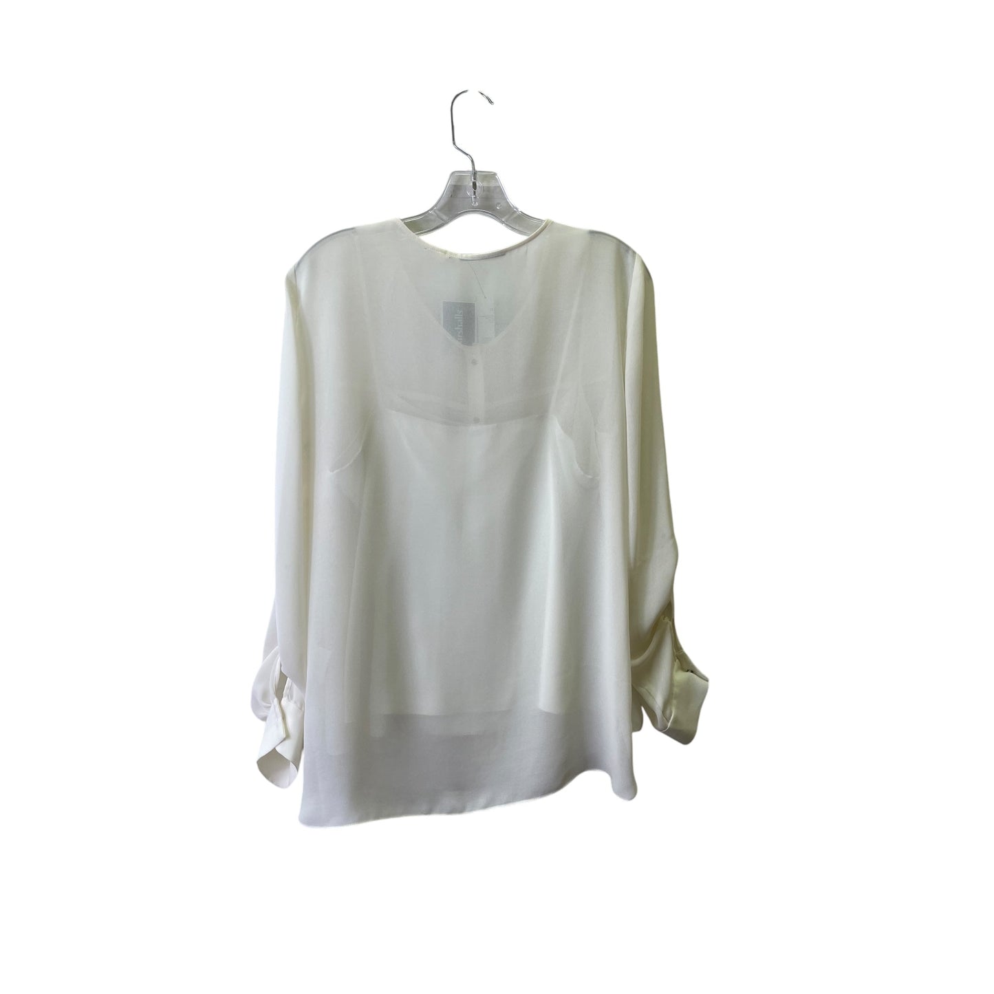 Top Ls By T Tahari In Cream, Size:M