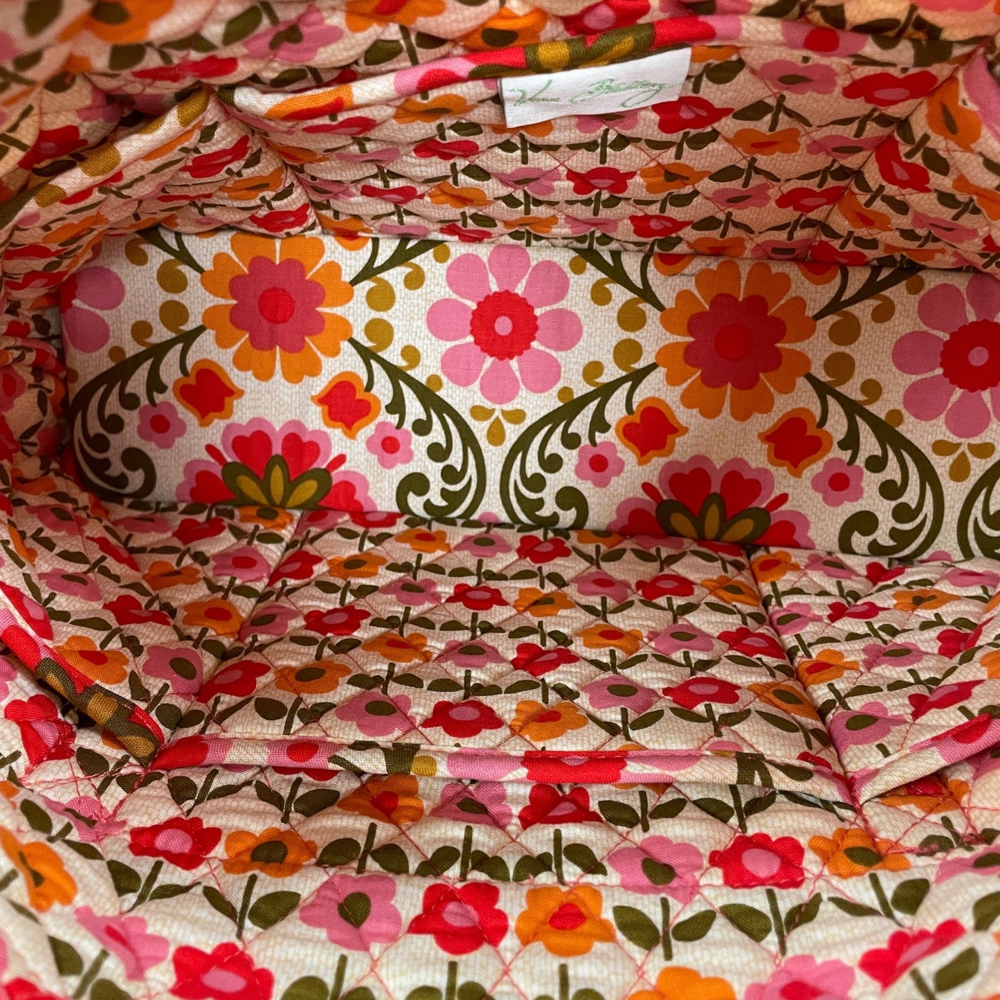 Handbag By Vera Bradley In Pink & Red, Size:Medium