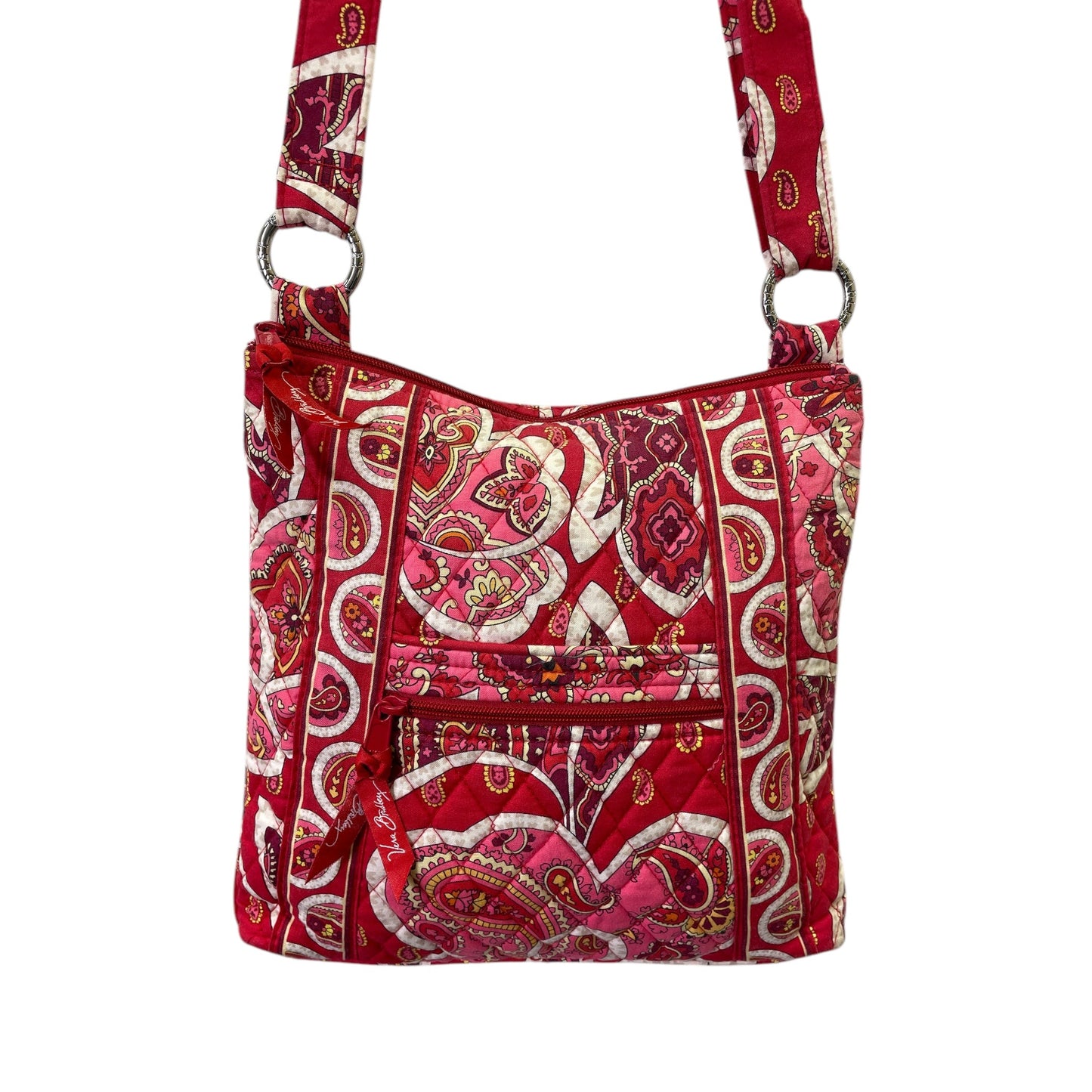 Handbag By Vera Bradley In Pink & Red, Size:Medium