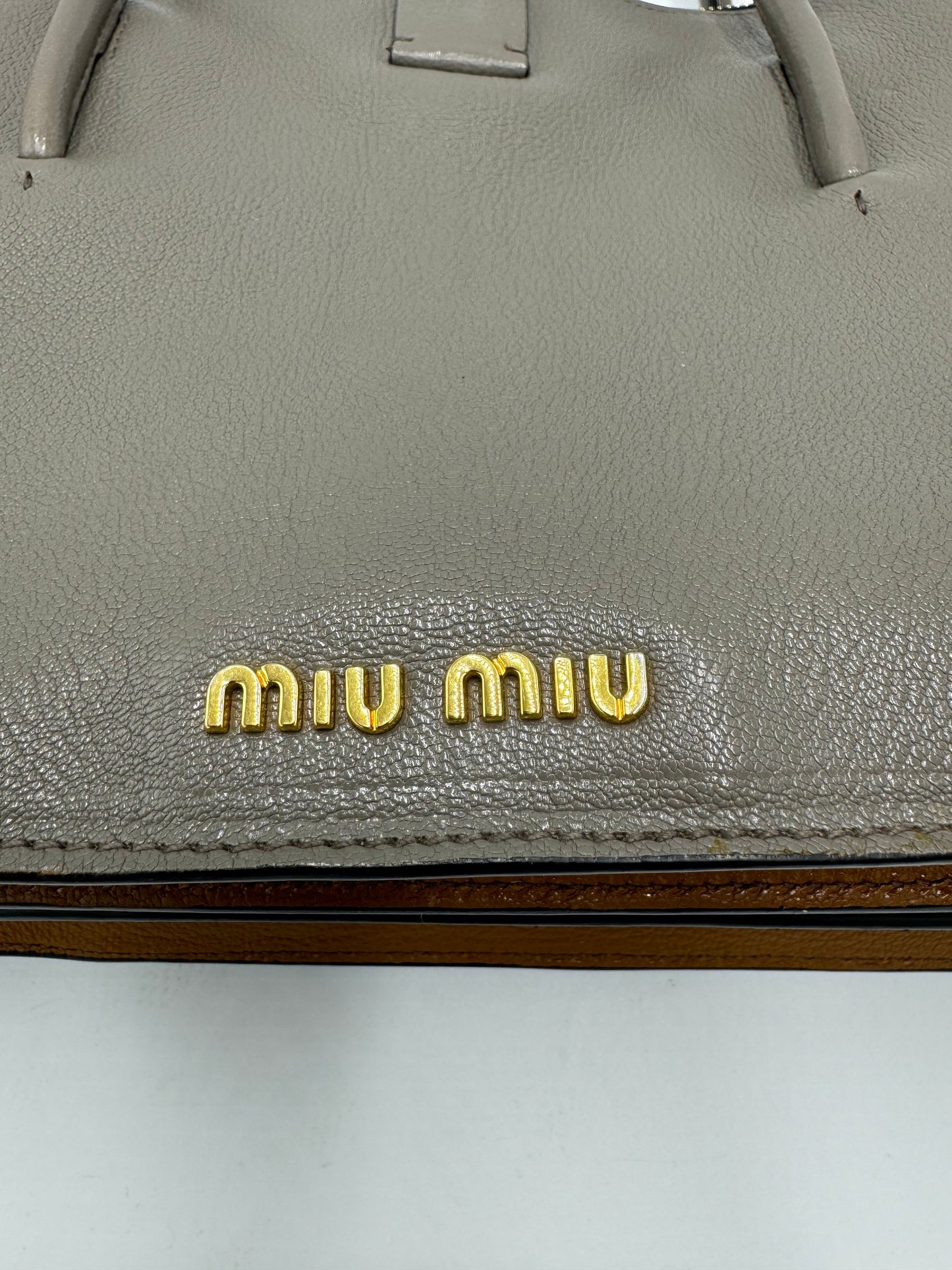 Miu Miu Zip-Top Madras Handbag Luxury Designer