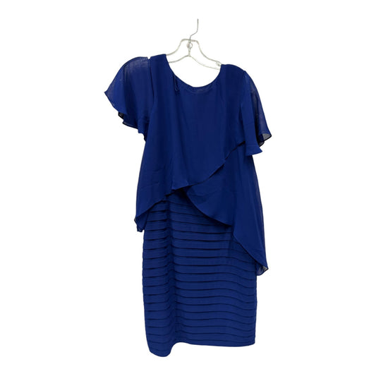 Dress Party Short By Adrianna Papell In Blue, Size:L