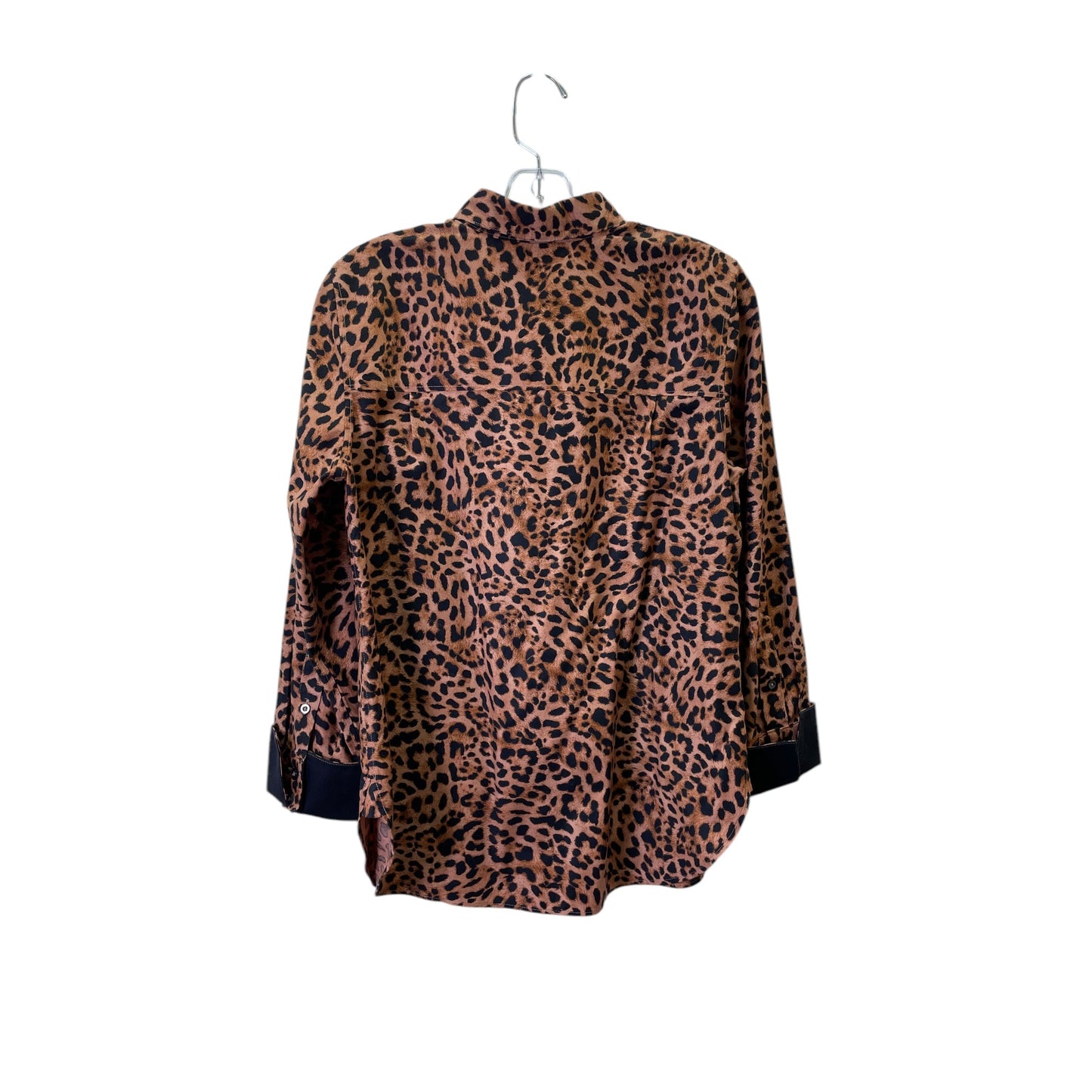 Blouse Ls By Chicos In Animal Print, Size:S