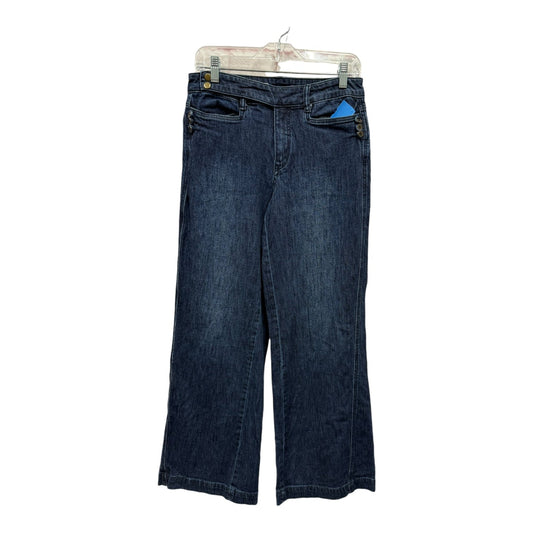 Jeans Wide Leg By Pilcro In Blue Denim, Size:4