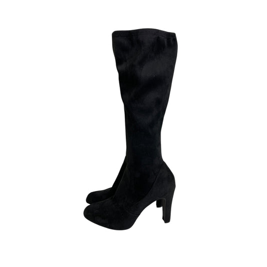 Boots Knee Heels By Tahari By Arthur Levine In Black, Size:8