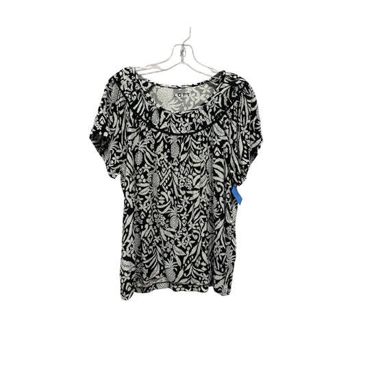 Top Ss By Loft In Black & White, Size:M