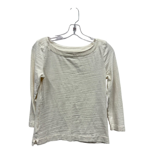 TOP LS by LOFT In CREAM, Size: XS