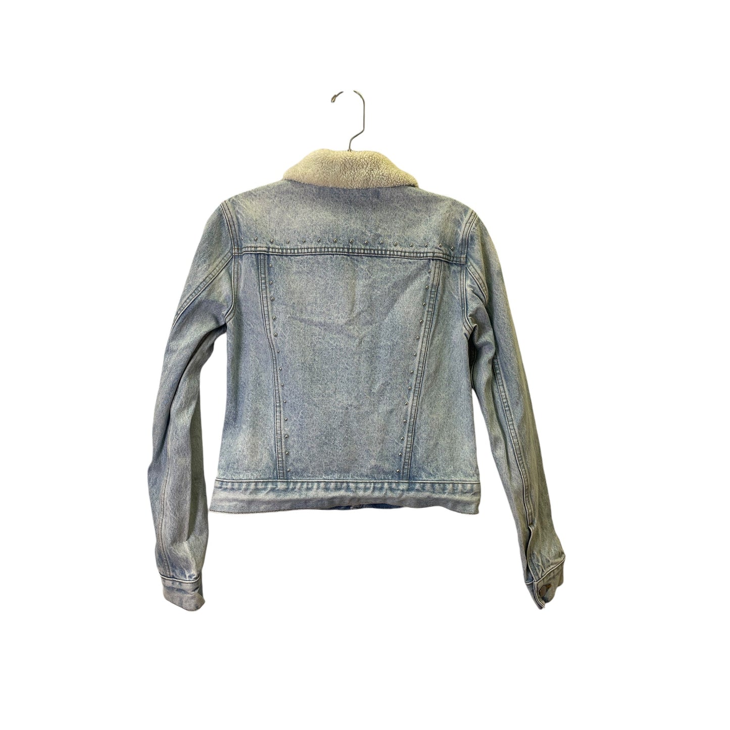 Jacket Designer By Rebecca Minkoff In Blue Denim, Size:S