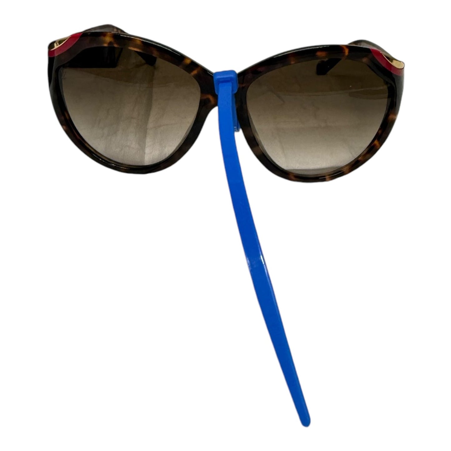 Sunglasses Luxury Designer By Louis Vuitton In Tortoise Shell Print