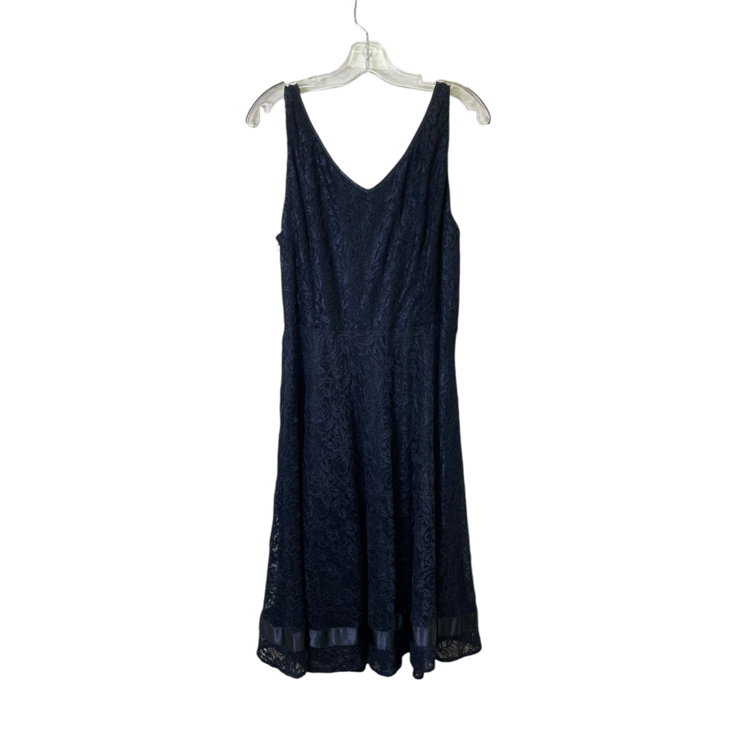 Dress Party Short By Tahari By Arthur Levine In Blue, Size:L