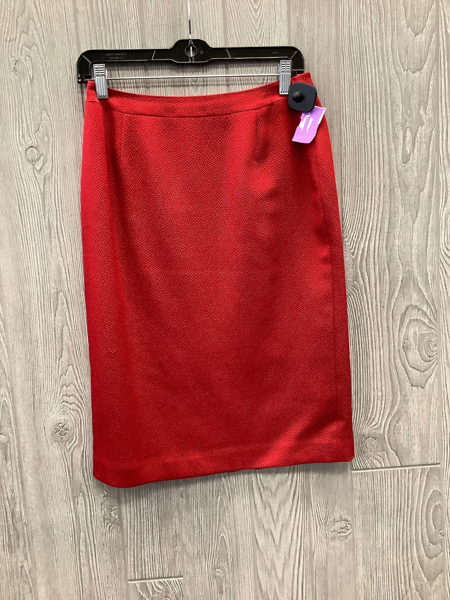 Red Skirt Midi Talbots, Size S