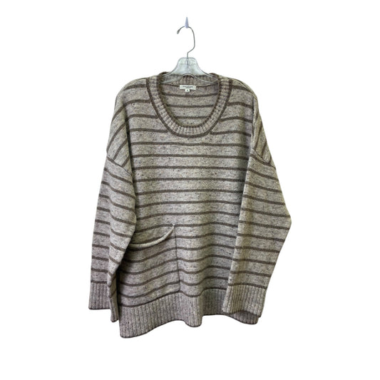 Sweater By Max Studio In Taupe, Size:M